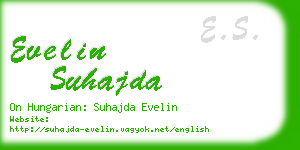 evelin suhajda business card